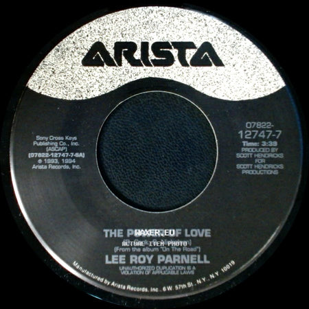 Lee Roy Parnell - Straight And Narrow / The Power Of Love side B