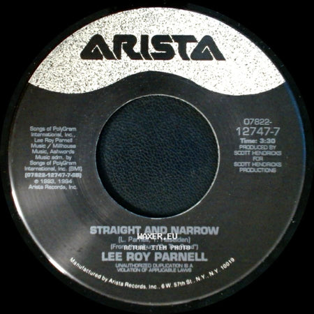 Lee Roy Parnell - The Power Of Love / Straight And Narrow side B