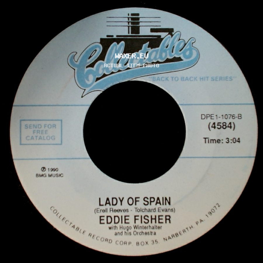 Eddie Fisher - Wish You Were Here / Lady Of Spain side B