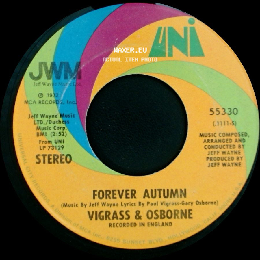 Vigrass & Osborne - Forever Autumn / Men Of Learning side A