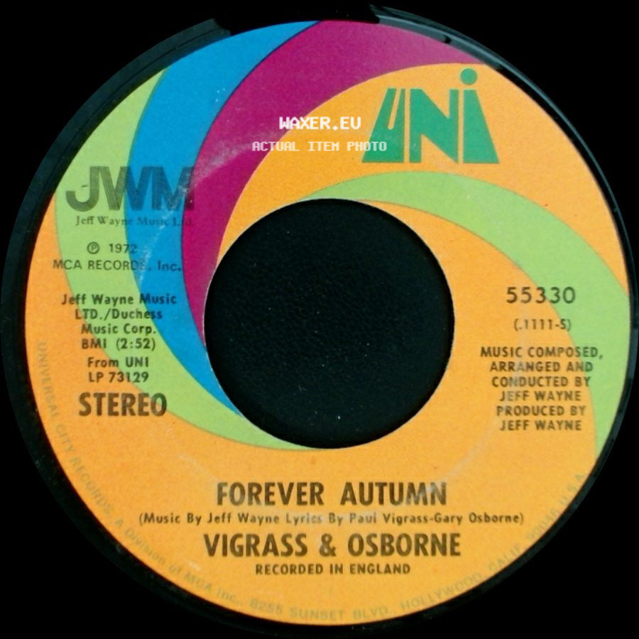 Vigrass & Osborne - Forever Autumn / Men Of Learning side A