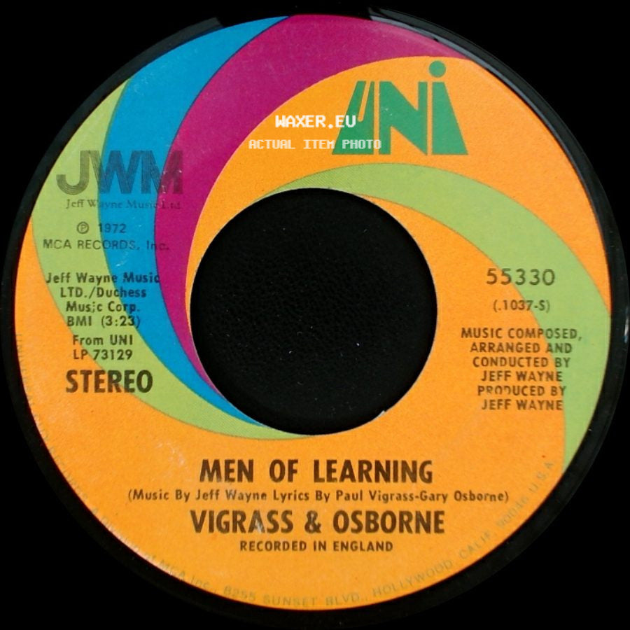 Vigrass & Osborne - Men Of Learning / Forever Autumn side A