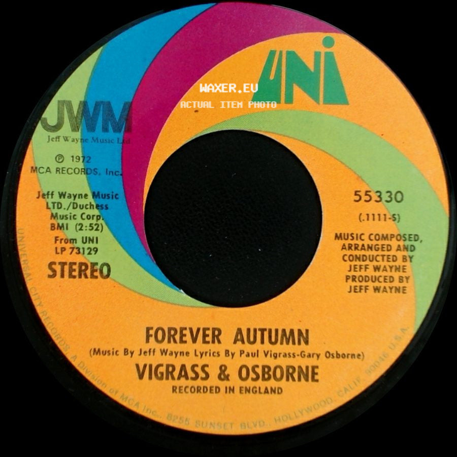 Vigrass & Osborne - Men Of Learning / Forever Autumn side B