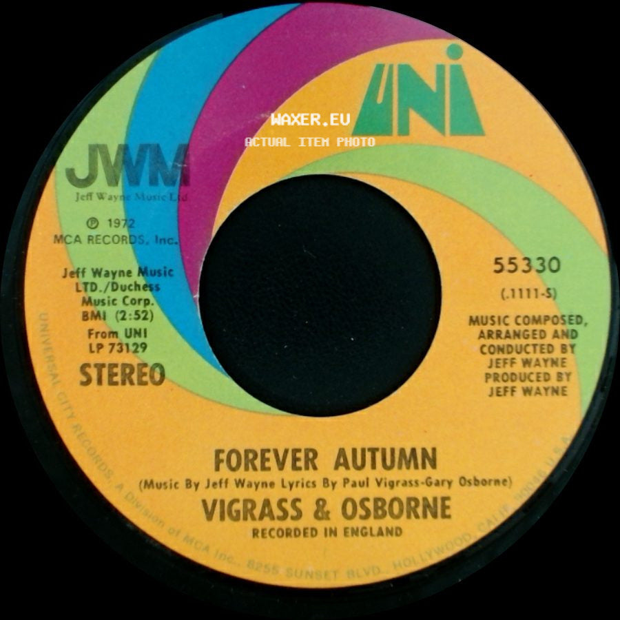 Vigrass & Osborne - Forever Autumn / Men Of Learning side A