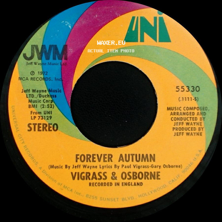Vigrass & Osborne - Men Of Learning / Forever Autumn side B