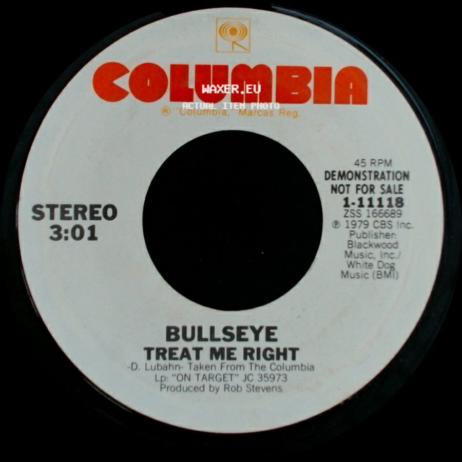 Bullseye - Treat Me Right / Treat Me Right side A