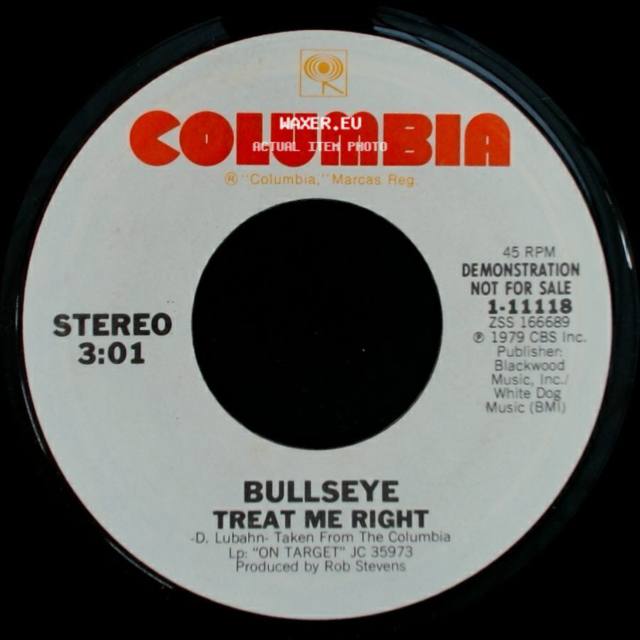 Bullseye - Treat Me Right / Treat Me Right side B