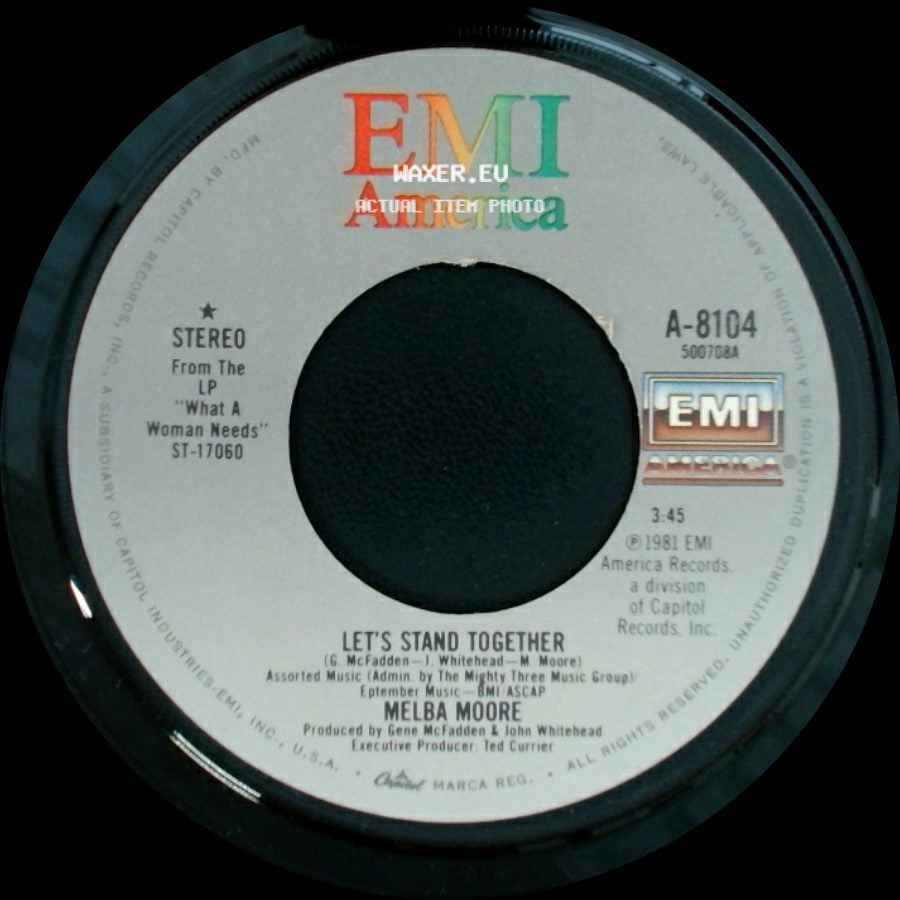 Melba Moore - What A Woman Needs / Let's Stand Together side B