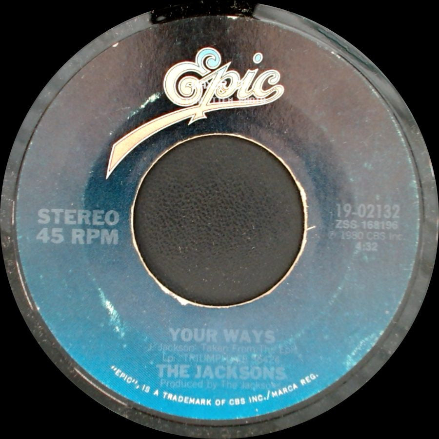 The Jacksons - Walk Right Now / Your Ways side B