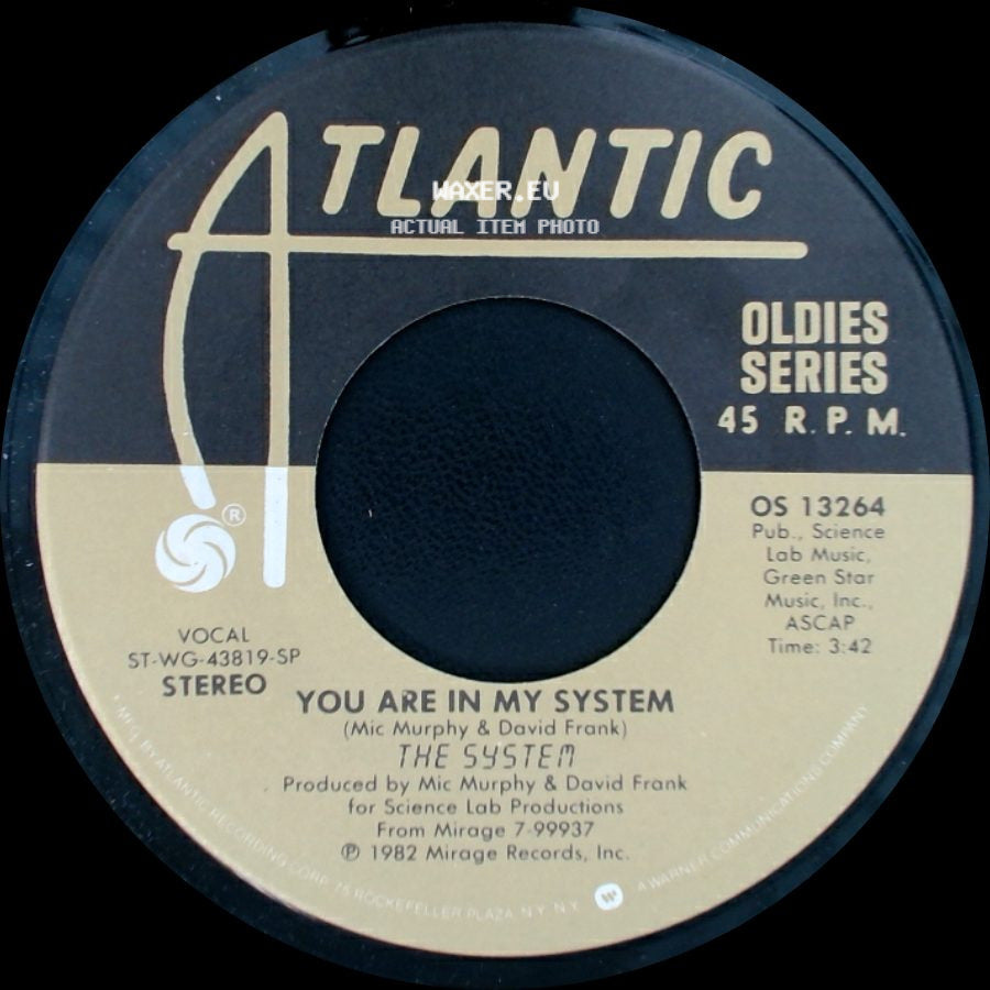 The System - Sweat / You Are In My System side B