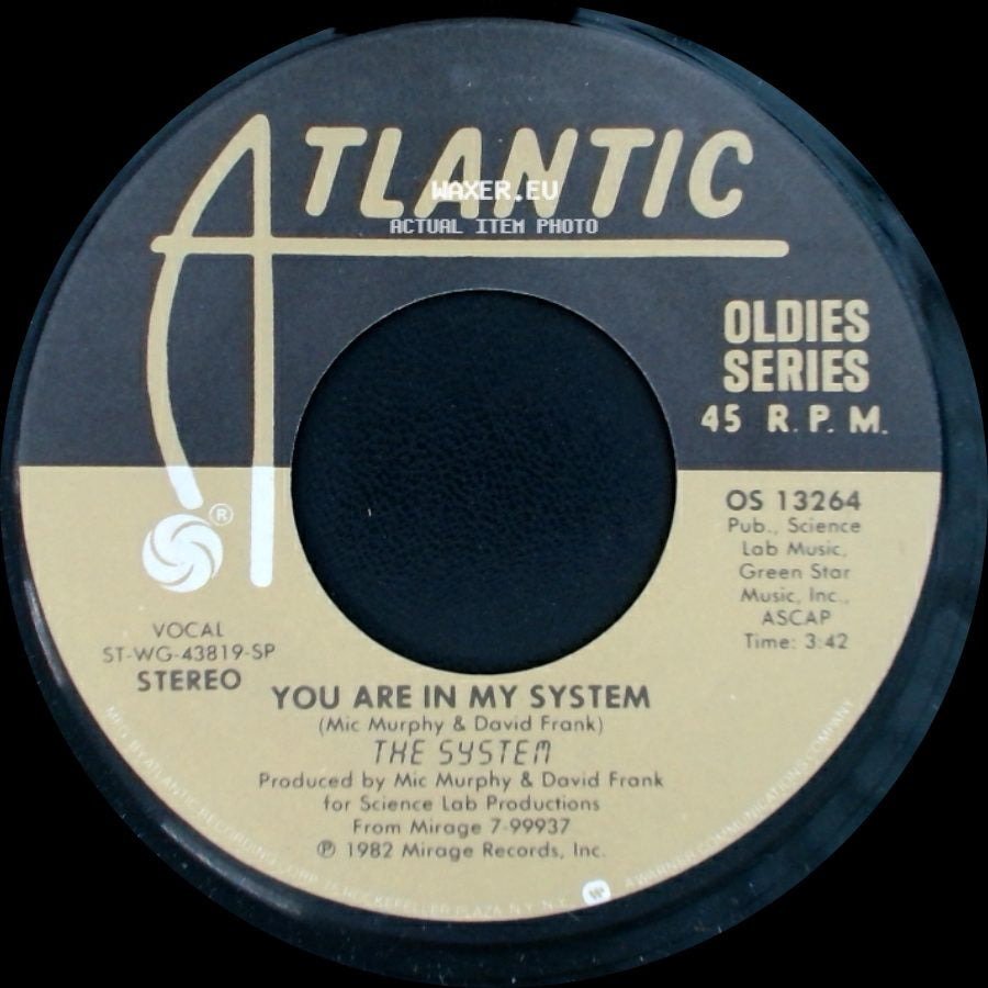 The System - You Are In My System / Sweat side A