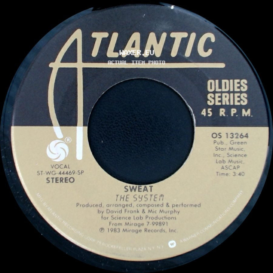 The System - You Are In My System / Sweat side B