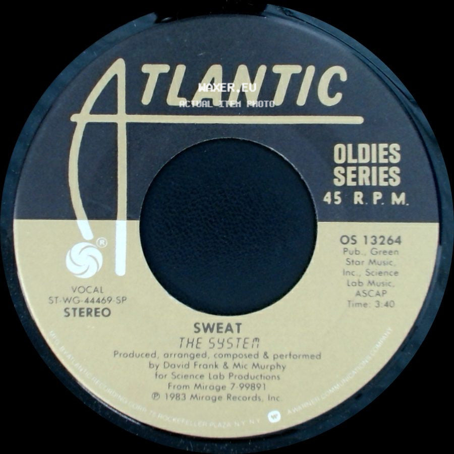 The System - Sweat / You Are In My System side A