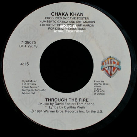 Chaka Khan - La Flamme / Through The Fire side B