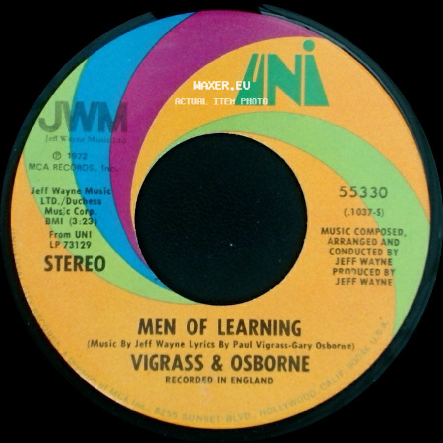 Vigrass & Osborne - Men Of Learning / Forever Autumn side A