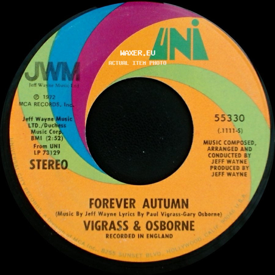 Vigrass & Osborne - Men Of Learning / Forever Autumn side B