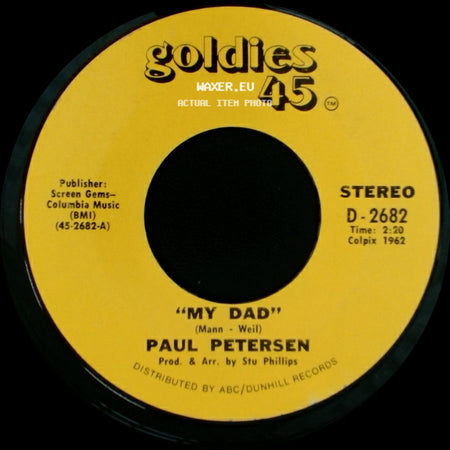 Paul Petersen - Little Boy Sad / My Dad side B