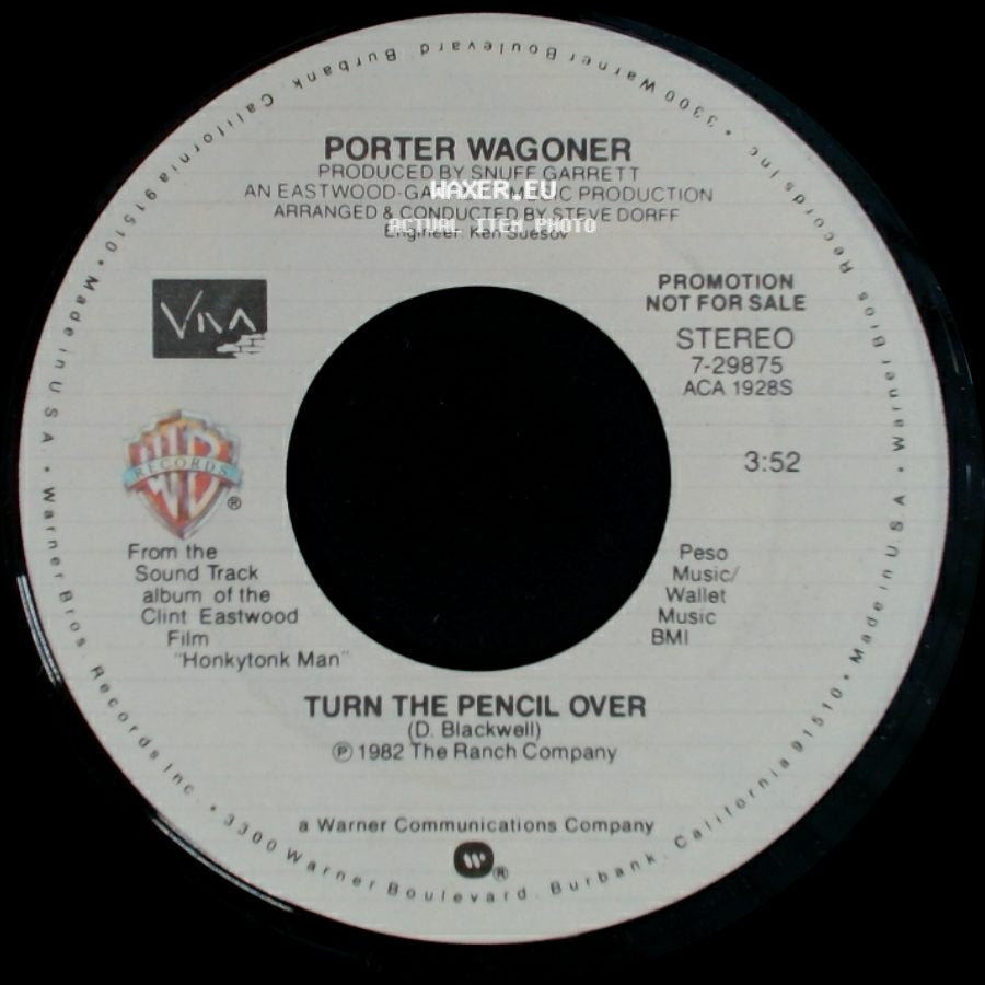 Porter Wagoner - Turn The Pencil Over / Turn The Pencil Over side A
