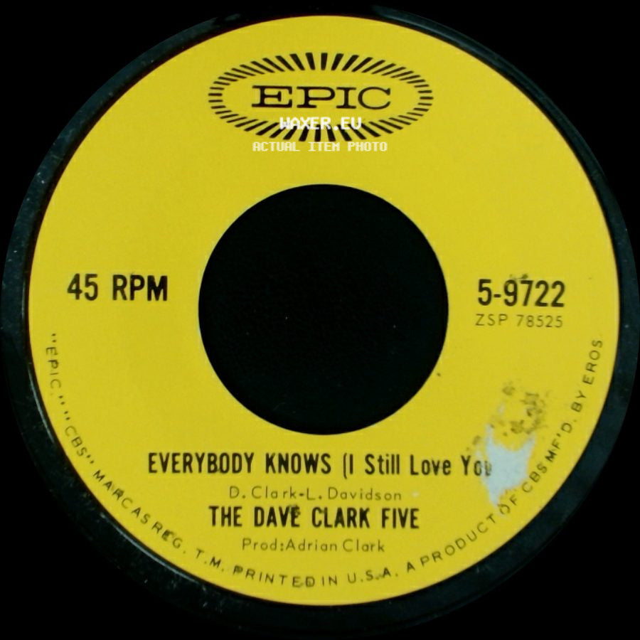The Dave Clark Five - Ol' Sol / Everybody Knows (I Still Love You) side B
