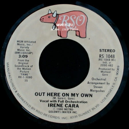 Irene Cara - Out Here On My Own / Out Here On My Own side B