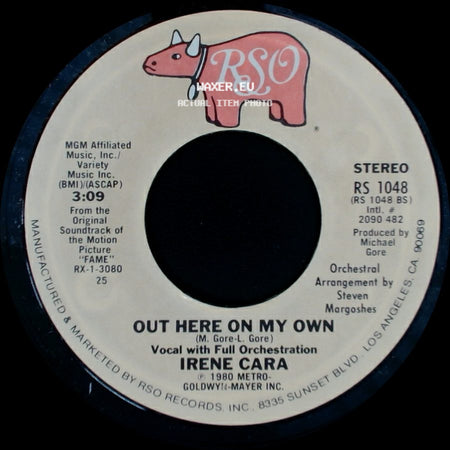 Irene Cara - Out Here On My Own / Out Here On My Own side B