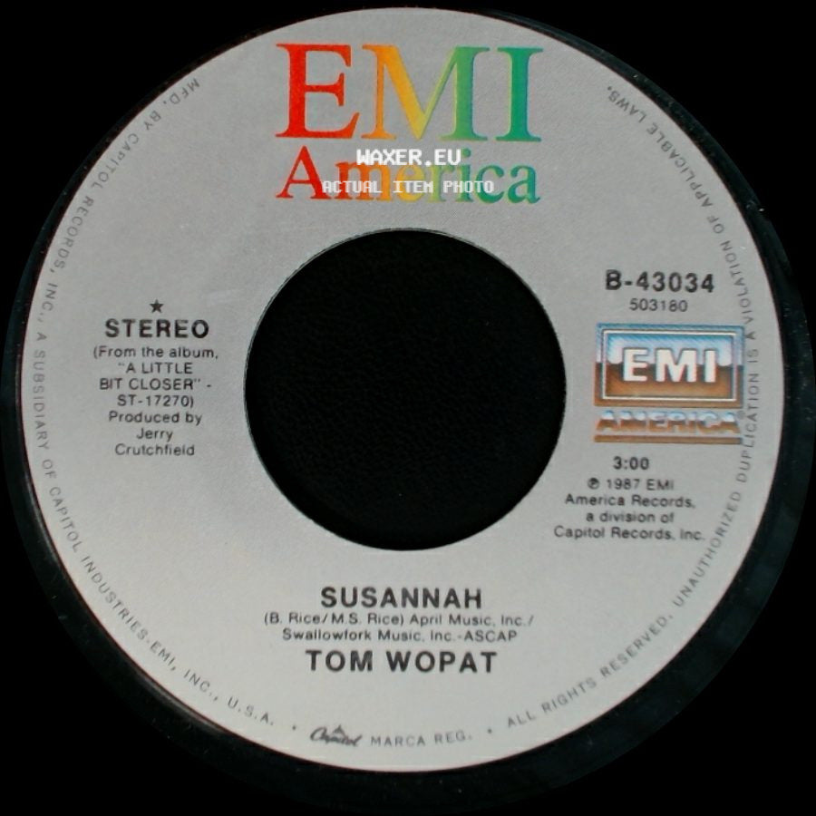 Tom Wopat - Susannah / Cars side A