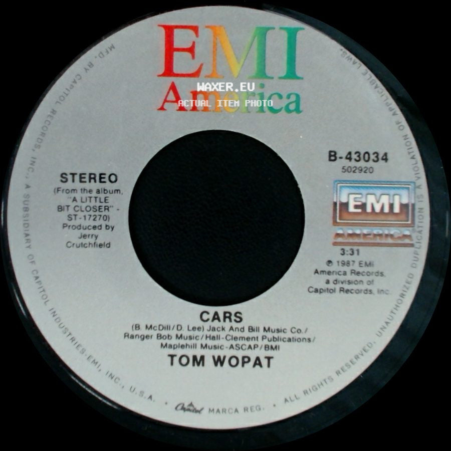 Tom Wopat - Susannah / Cars side B