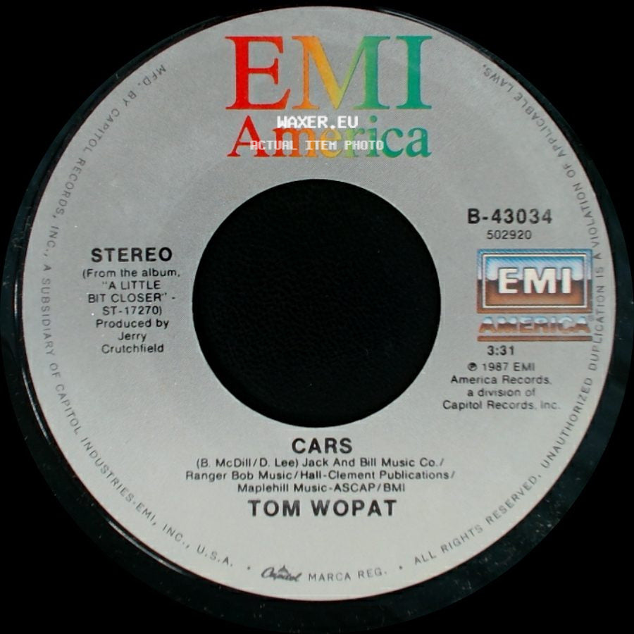 Tom Wopat - Susannah / Cars side B