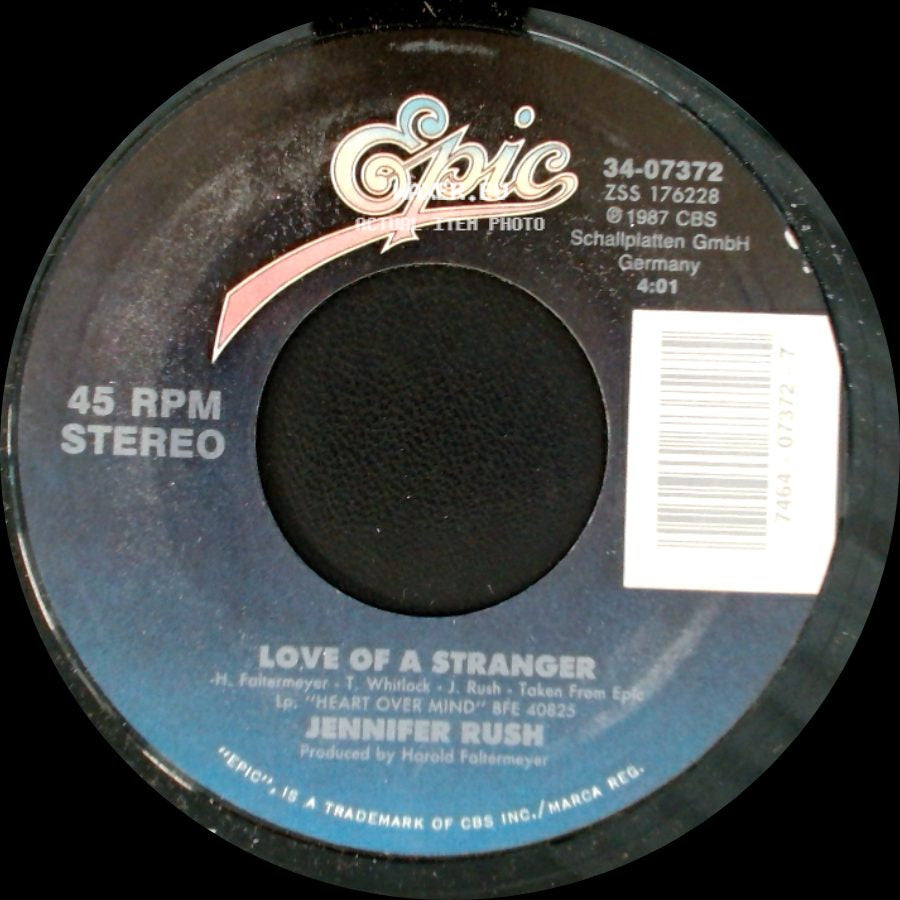 Jennifer Rush - Love Of A Stranger / Heart Over Mind (Remix) side A
