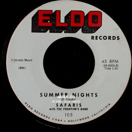 Safaris With The Phantom's Band - Summer Nights / The Girl With The Story In Her Eyes side A