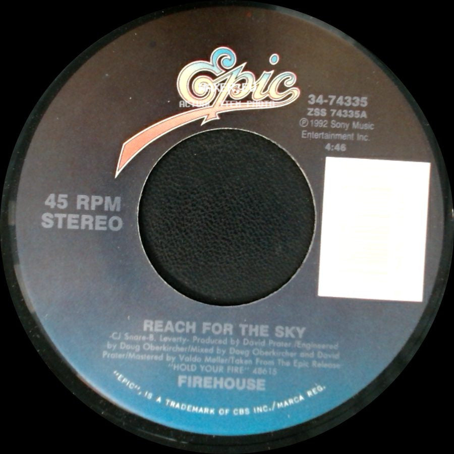 Firehouse - Shake & Tumble (Live) / Reach For The Sky side B