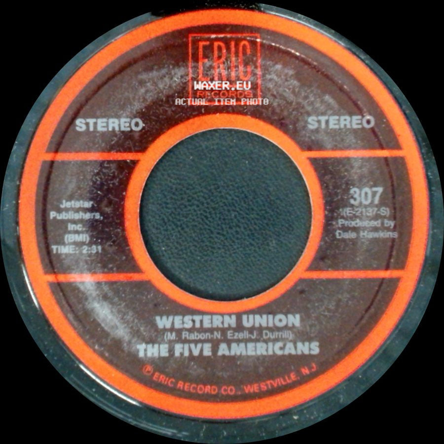 Jon & Robin And Their Crowd / The Five Americans - Do It Again A Little Bit Slower / Western Union side B