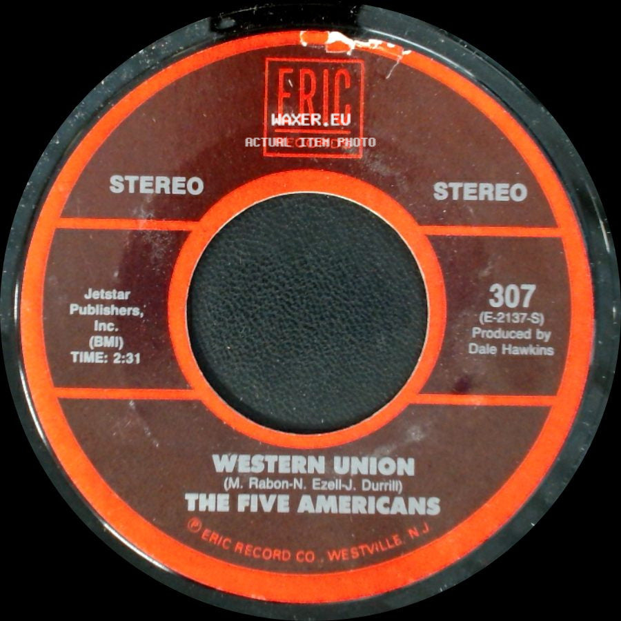 Jon & Robin And The In Crowd / The Five Americans - Do It Again A Little Bit Slower / Western Union side B