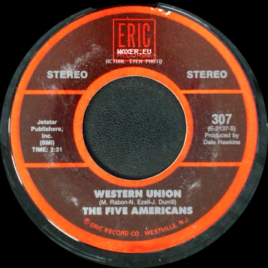 Jon & Robin And The In Crowd / The Five Americans - Do It Again A Little Bit Slower / Western Union side B