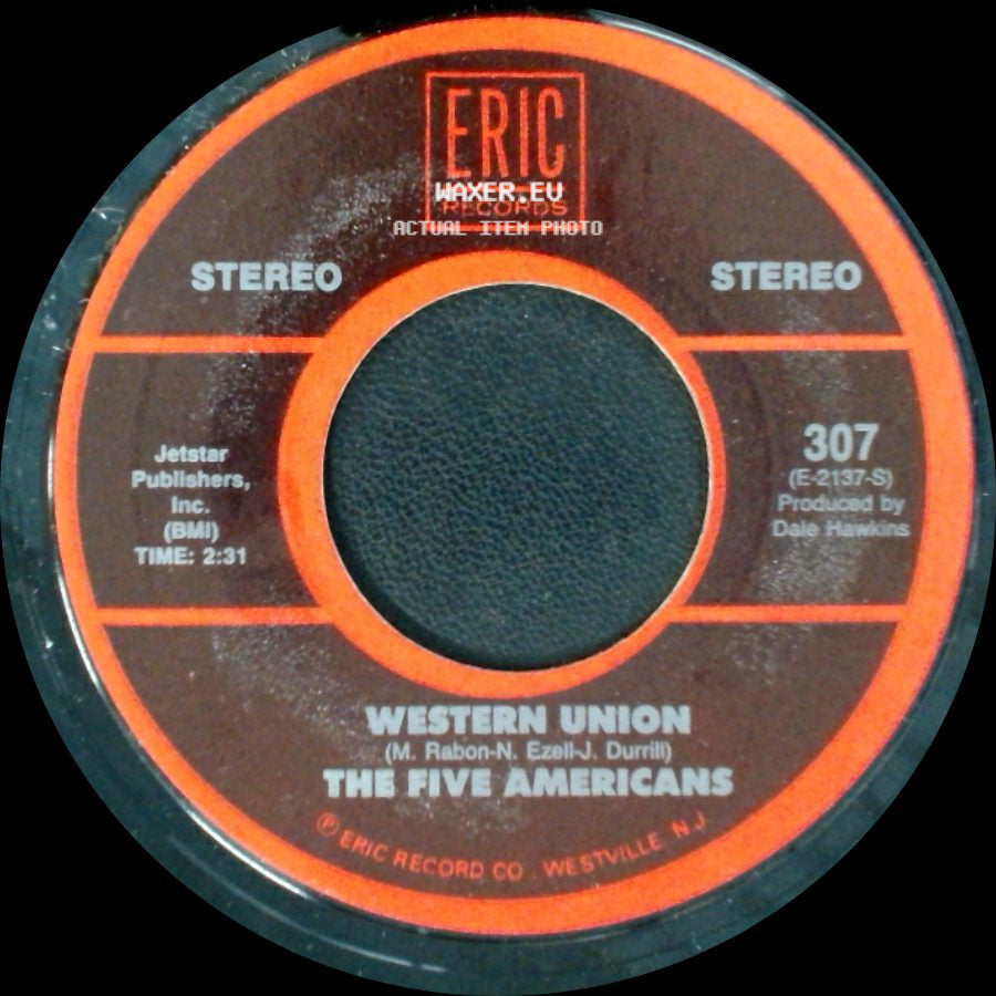 Jon & Robin And The In Crowd / The Five Americans - Do It Again A Little Bit Slower / Western Union side B