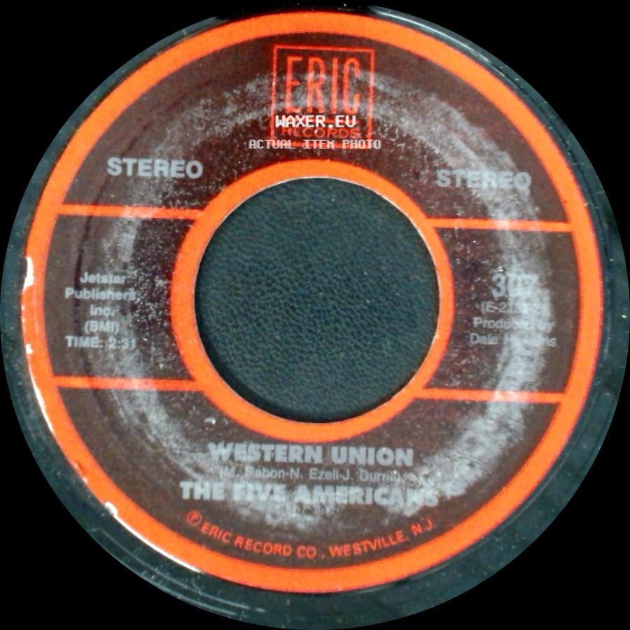 Jon & Robin And The In Crowd / The Five Americans - Do It Again A Little Bit Slower / Western Union side B