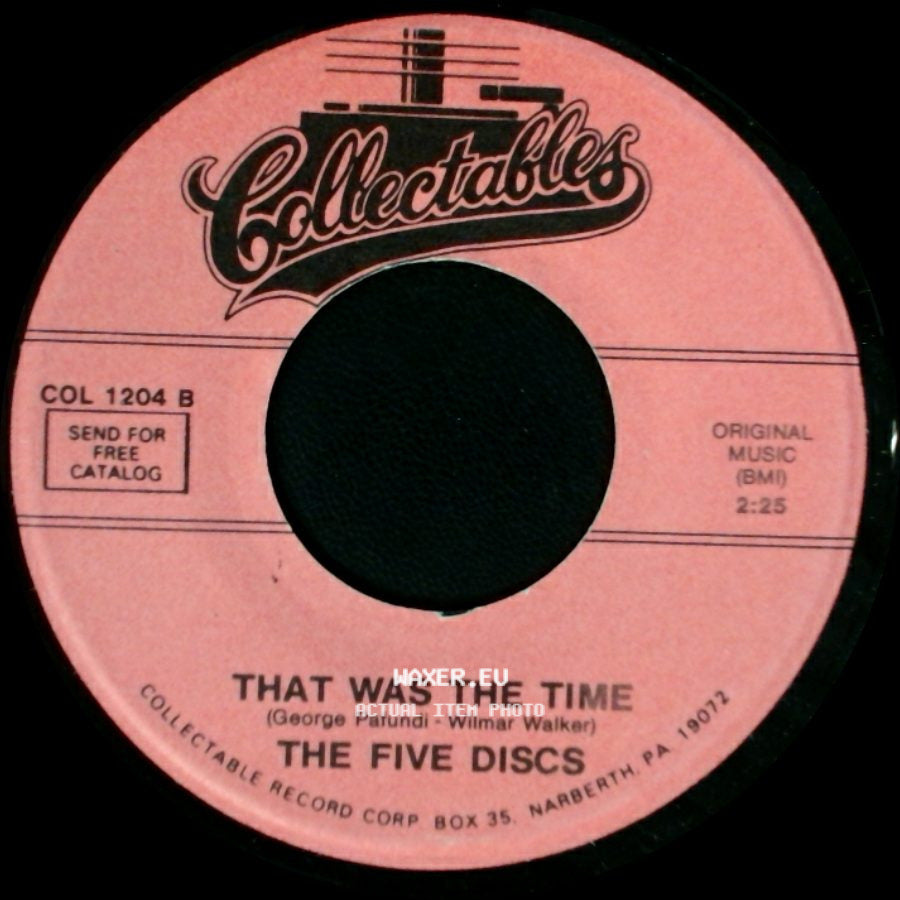 The Five Discs - That Was The Time / Never Let You Go side A