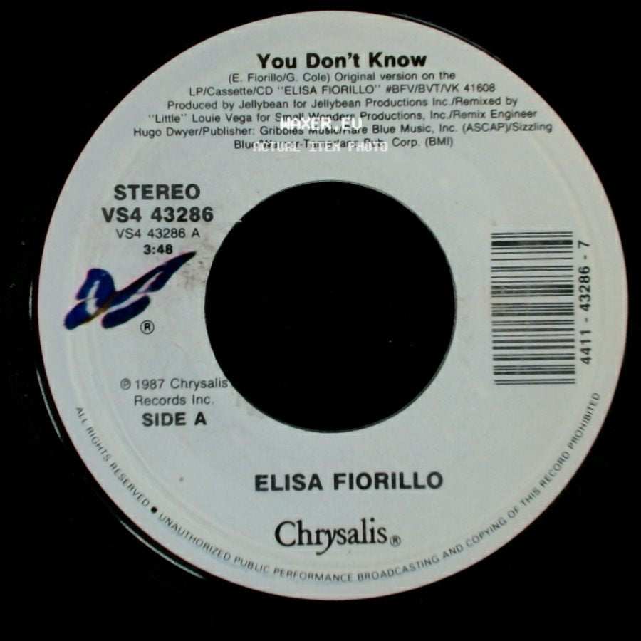 Elisa Fiorillo - You Don’t Know / Gimme Special Love side A