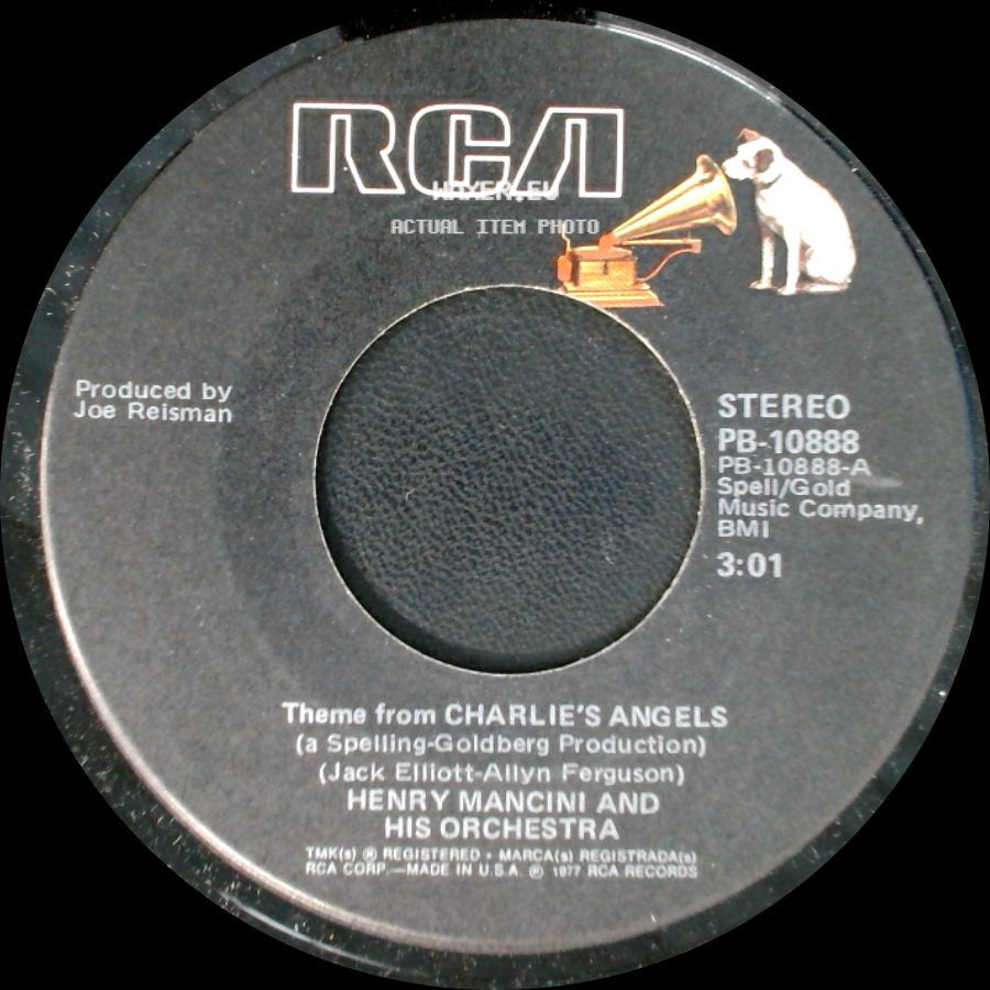 Henry Mancini And His Orchestra - Bumper's Theme / Theme From Charlie's Angels side B