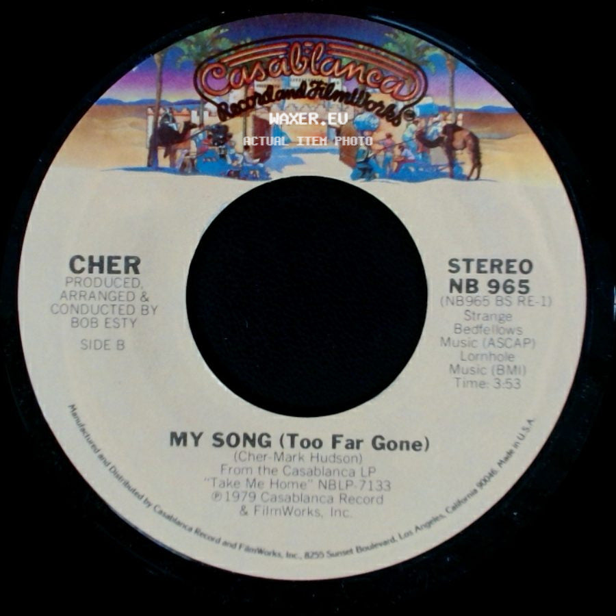 Cher - Take Me Home / My Song (Too Far Gone) side B