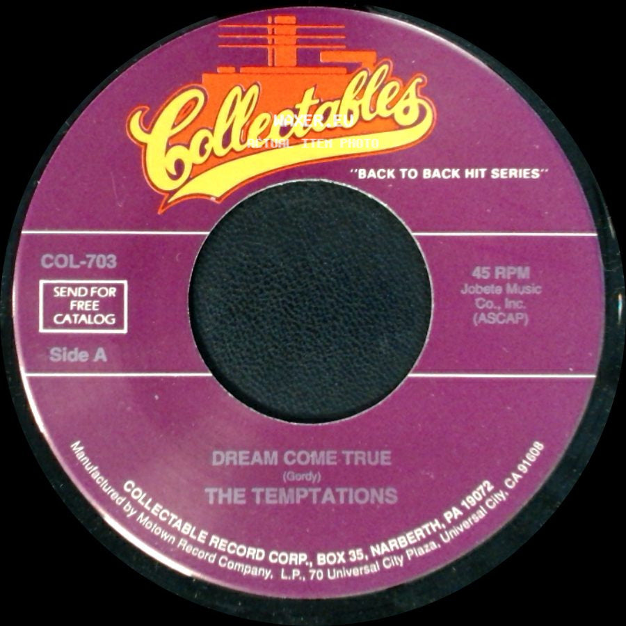 The Temptations - Dream Come True / Born To Love You side A