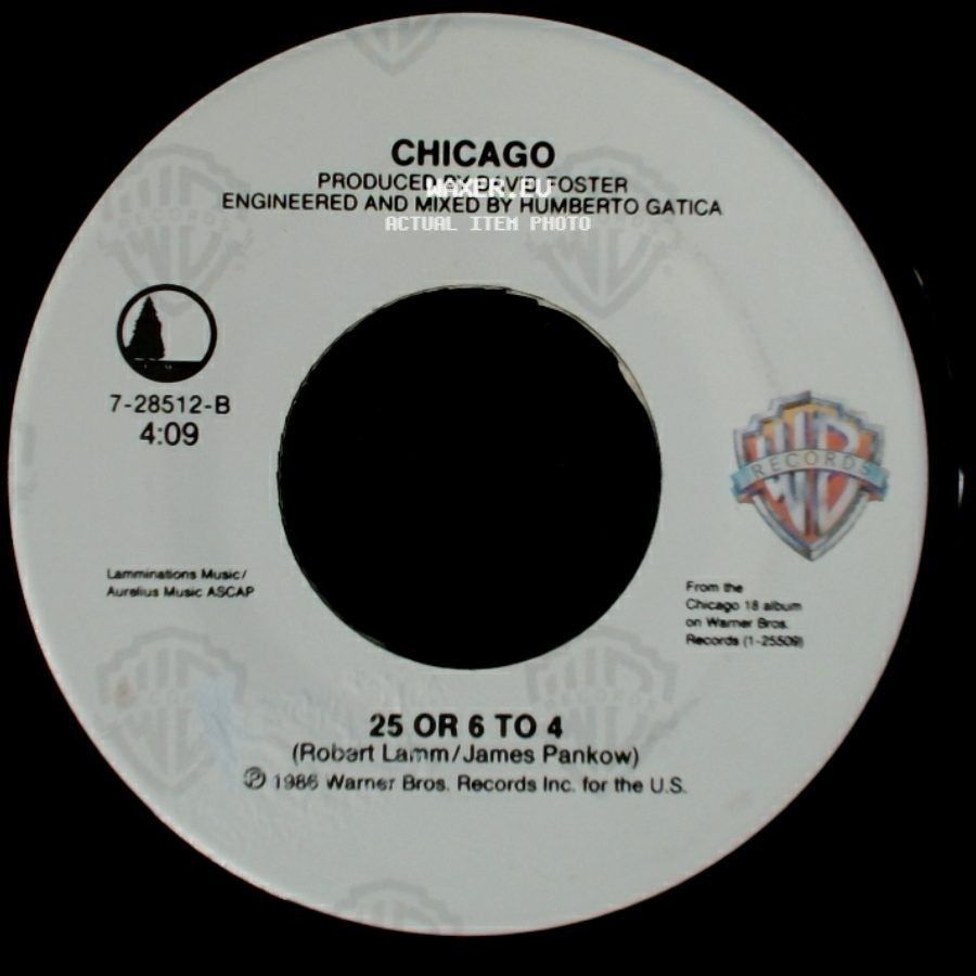 Chicago - 25 Or 6 To 4 / Will You Still Love Me side A