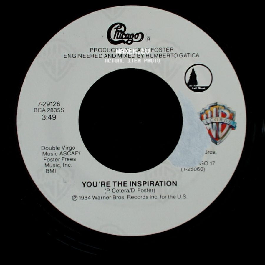 Chicago - Once In A Lifetime / You're The Inspiration side B