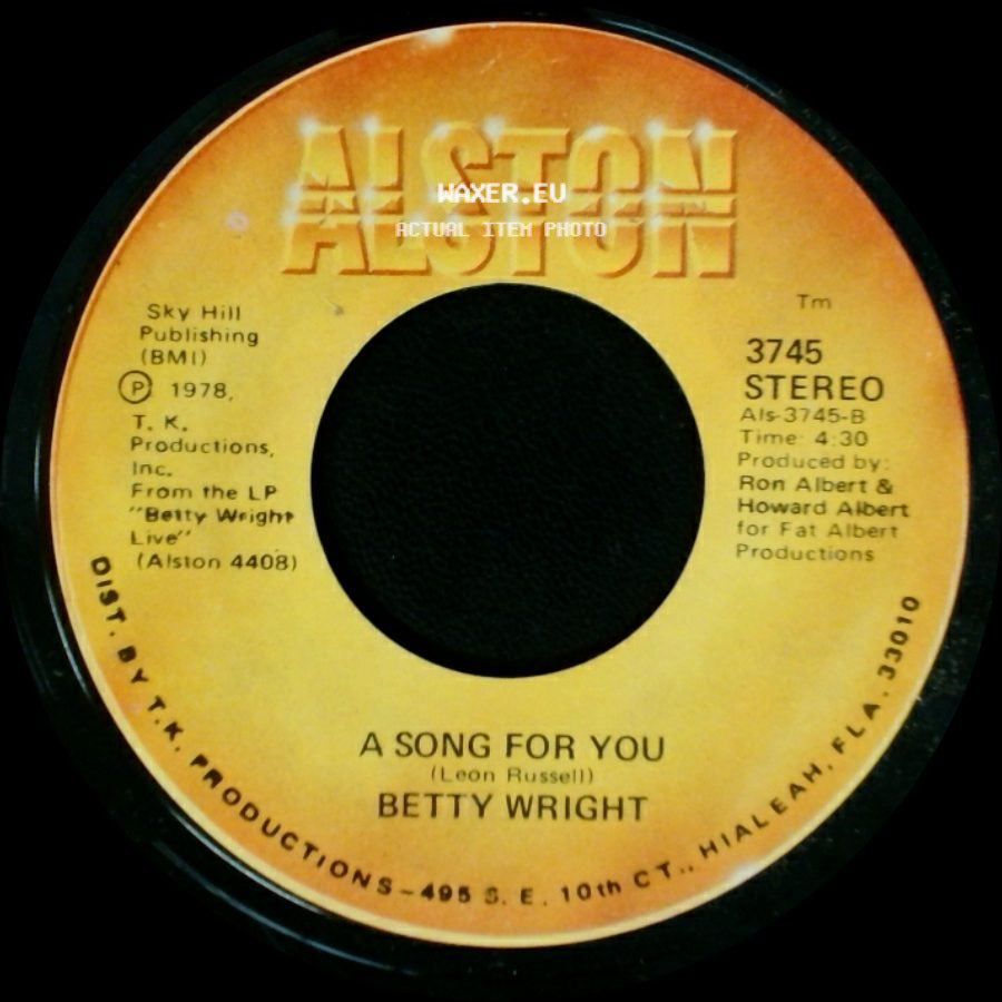 Betty Wright - A Song For You / Lovin' Is Really My Game side A