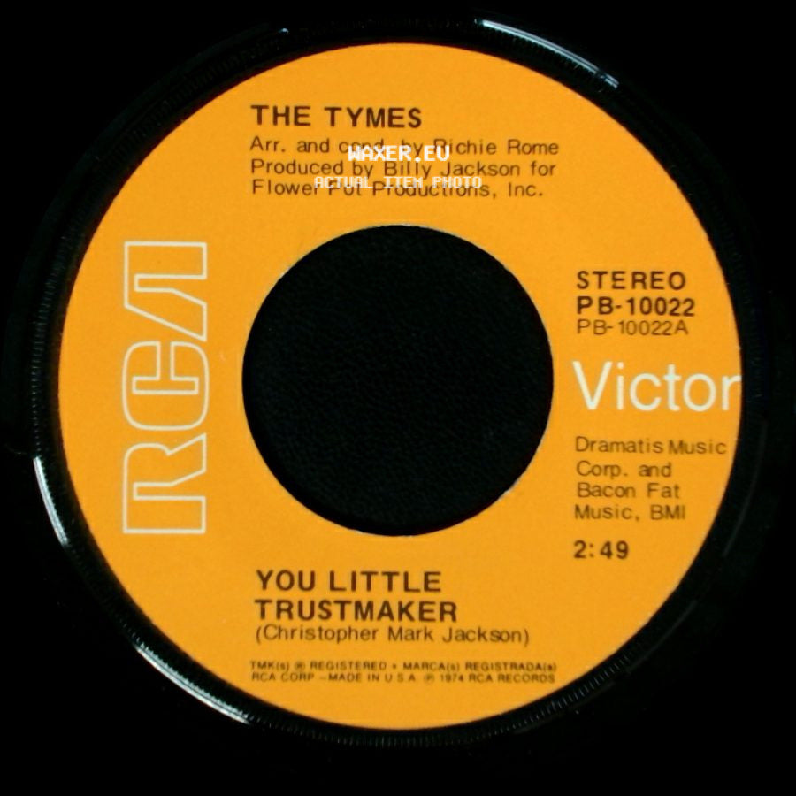 The Tymes - The North Hills / You Little Trustmaker side B