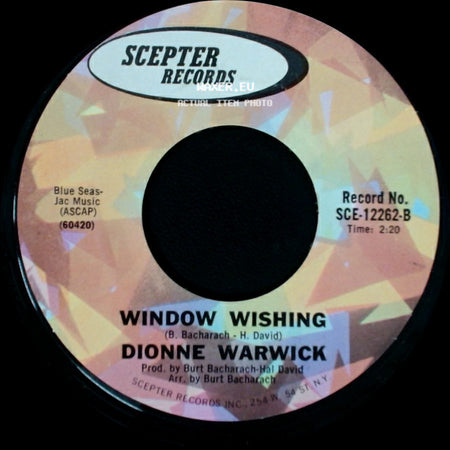 Dionne Warwick - You've Lost That Lovin' Feeling / Window Wishing side B