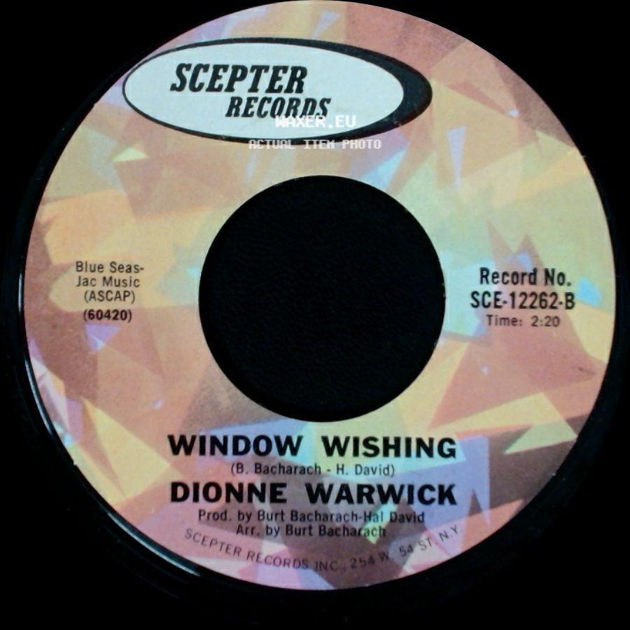 Dionne Warwick - You've Lost That Lovin' Feeling / Window Wishing side B