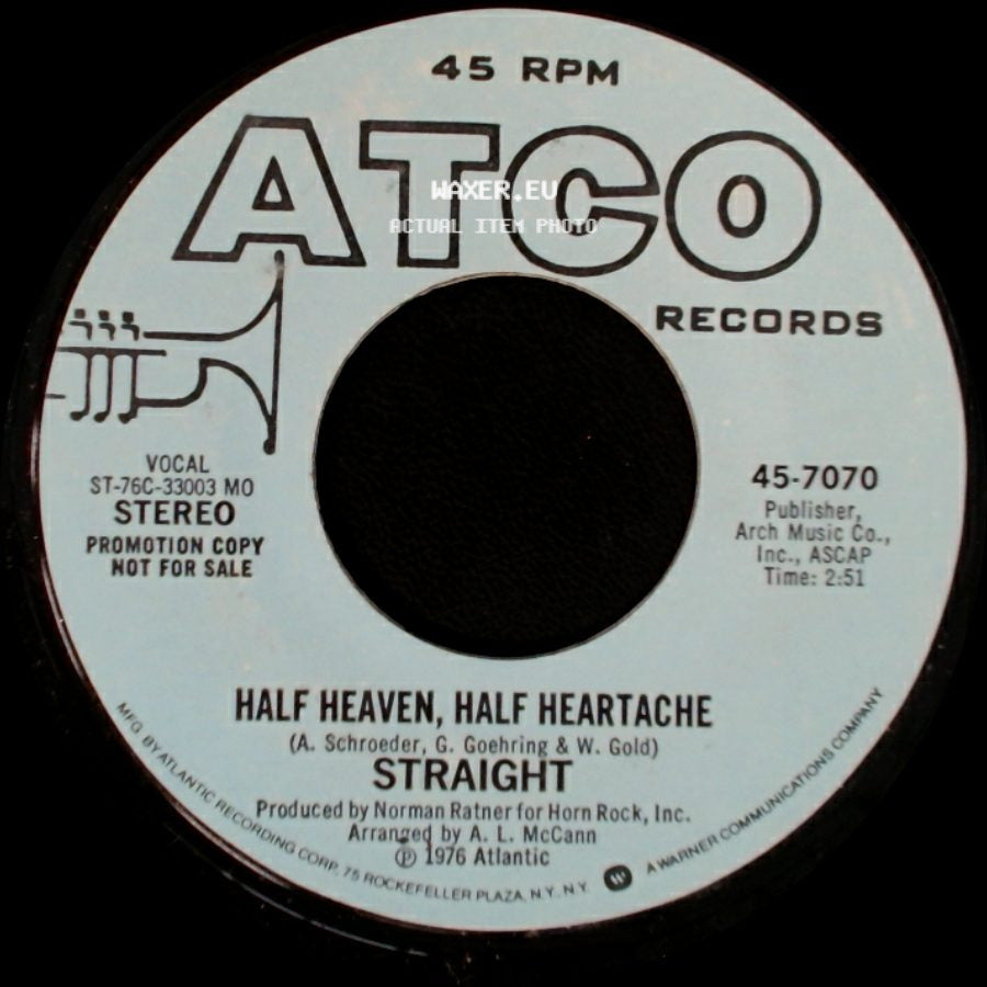 Straight - Half Heaven, Half Heartache / Half Heaven, Half Heartache side B