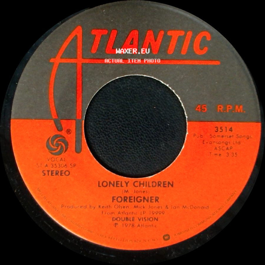 Foreigner - Lonely Children / Double Vision side A