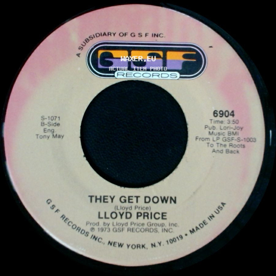 Lloyd Price - They Get Down / Trying To Slip (Away) side A